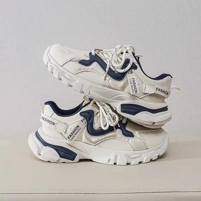 Массивные бежевые туфли Женские каблуки Оксфорд Синий Ботинок Платформы Туфли Женские Кроссовки Спортивный Производитель Трендовые Товары Лига Симпатичные