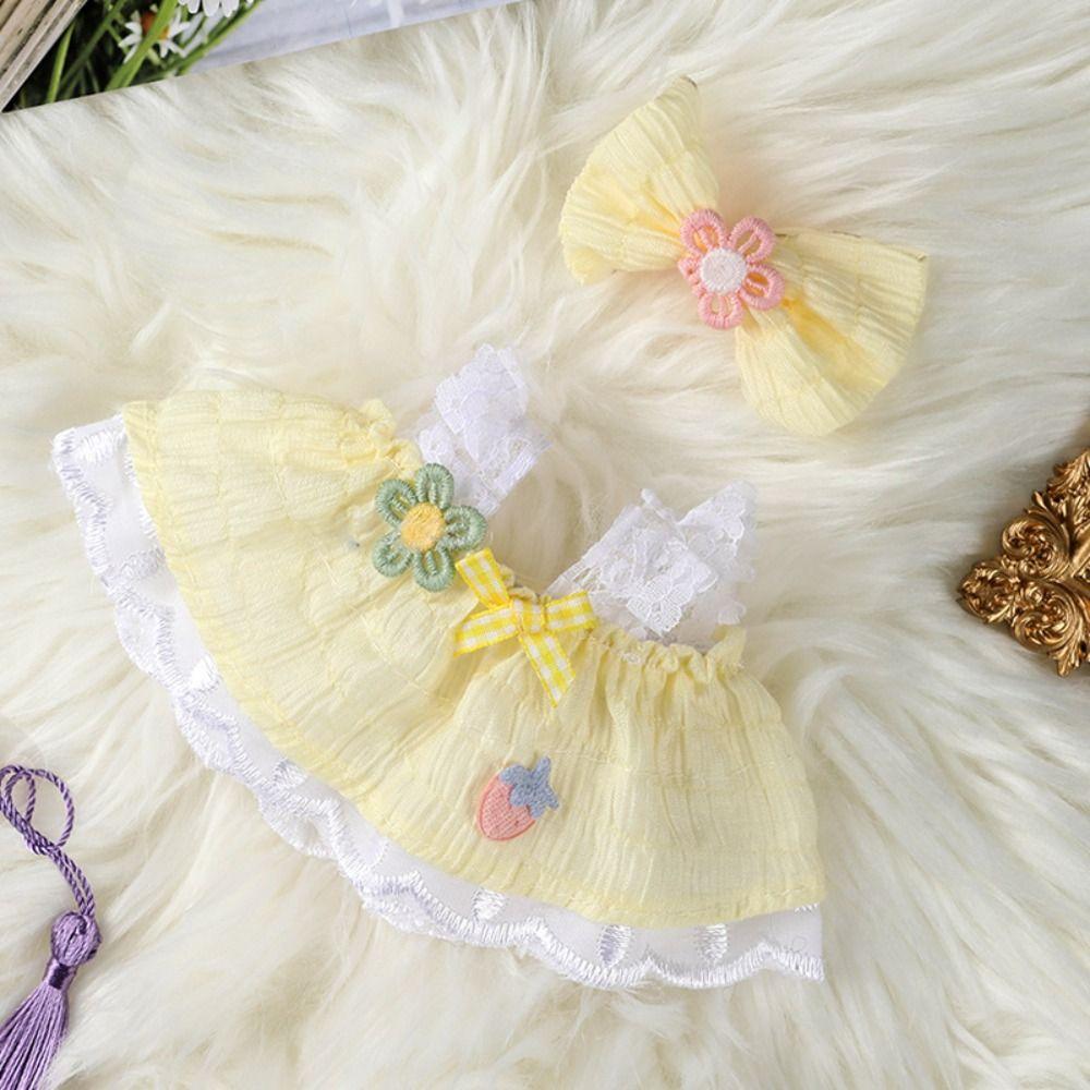 With Bow Headband Accessories Princess Dress 10 Styles Doll Skirt 20cm Cotton Doll/EXO Idol Dolls