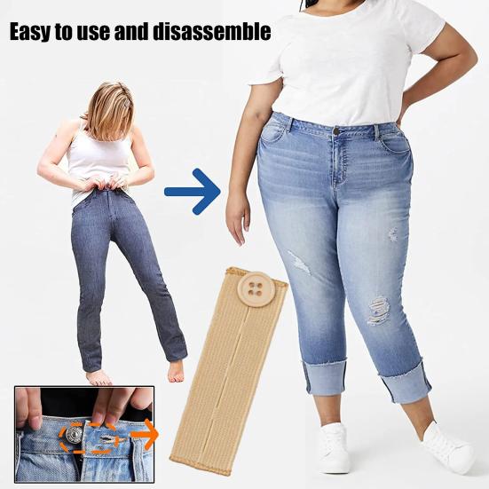 Unisex Elastic Waist Extension Buckle Band for Adjustable Comfort