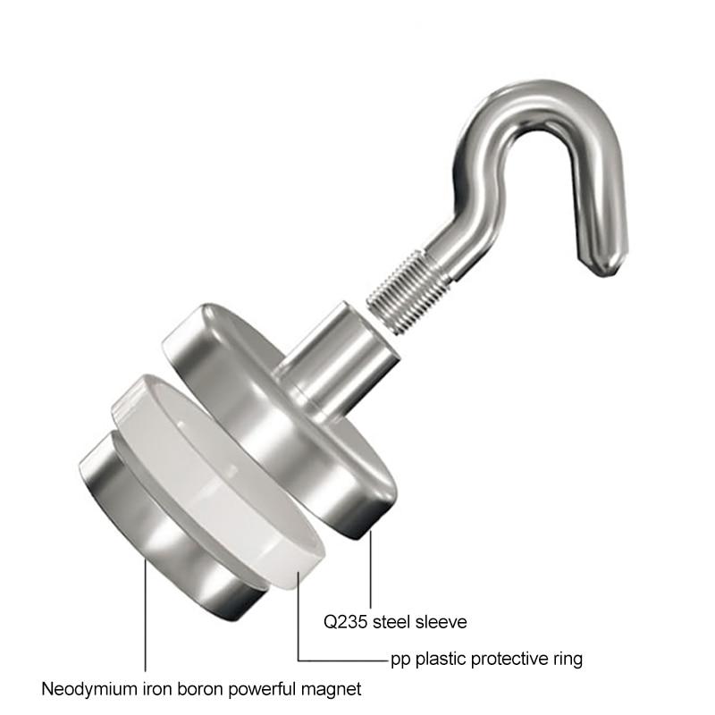 Сильные магнитные крючки, сверхмощные настенные крючки, вешалка для ключей, подвесная вешалка для чашки для домашней кухни, бара, организация хранения