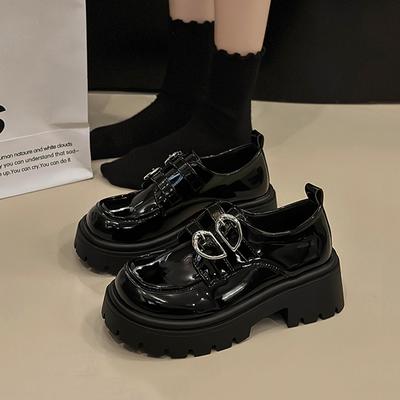 Модные униформы, маленькие кожаные туфли, женские, британские, японские, дикие, черные, ретро, туфли Мэри Джейн, женские туфли на платформе, Оксфорды