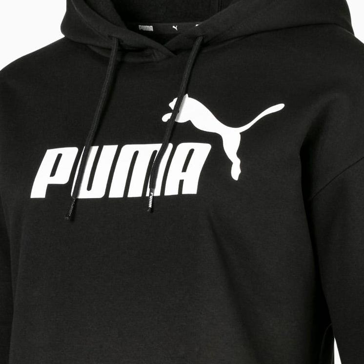 Puma Повседневная спортивная толстовка с логотипом, женские топы, черный 580153-01