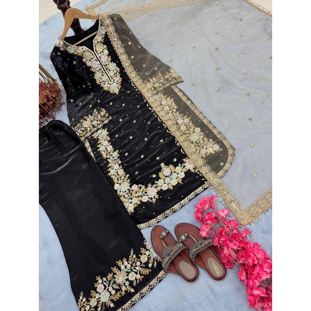 Запуск Нового Дизайнерского Праздничного Образа Топ Палаццо и Комплект Дупатта