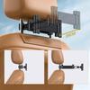 Car Rear Headrest Phone Holder Adjustable Telescopic Tablet Mount Stable Back Seat Bracket for Road Trips Kids Watching