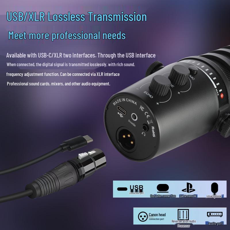 Динамический USB-микрофон MV7 для компьютера, записи, пения и прямых трансляций - Без драйверов, Plug & Play, Интеграция с профессиональным микшером