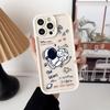 Мультяшный Чехол Астронавт Космос Для Телефона iPhone Apple 17 AIR 16 16E 11 12 13 14 15 XR Plus Pro Max Чехол Своими Руками TPU Ударопрочный Чехол
