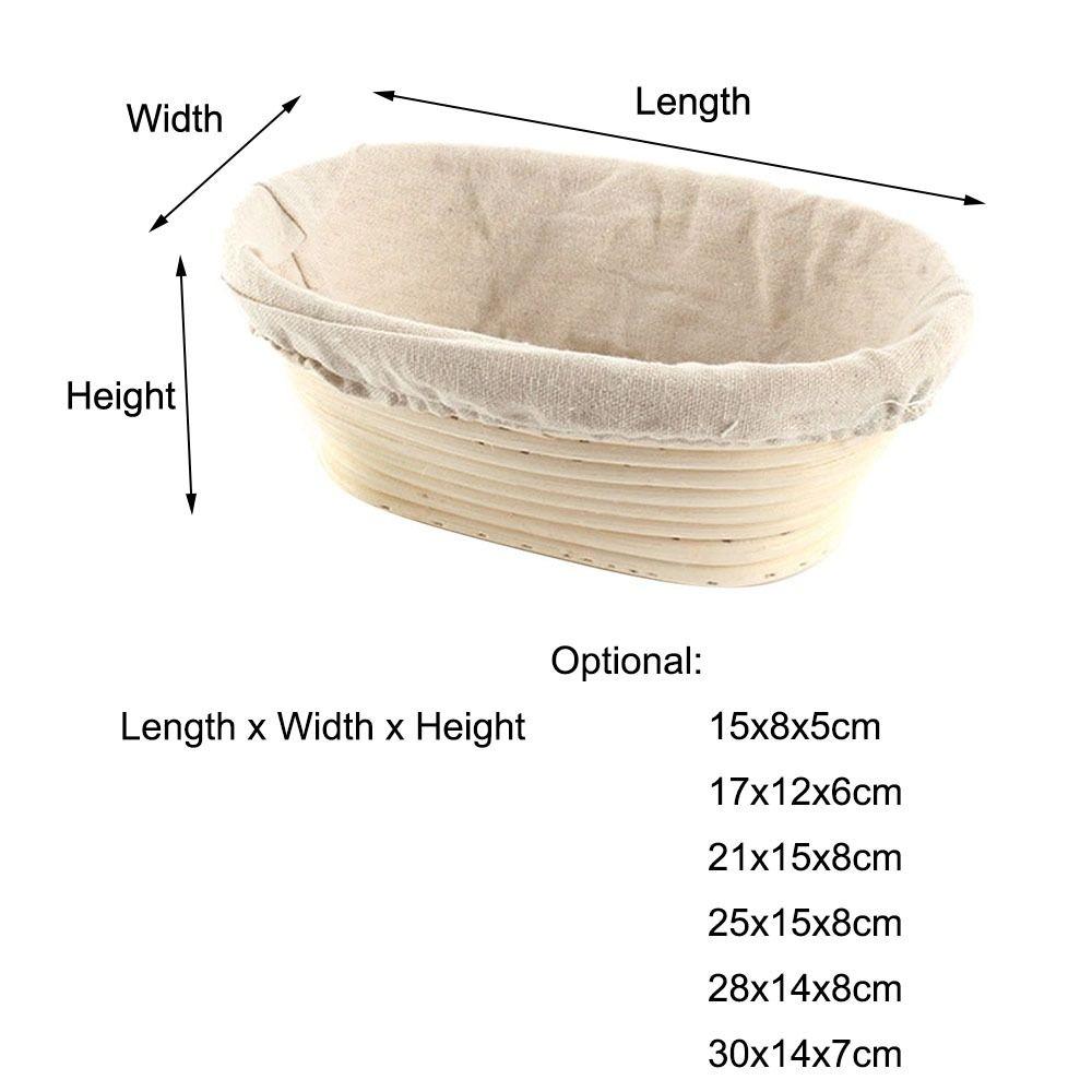 Корзина Плетеная Ферментационная Тестовая Корзины для расстойки хлеба Овальный Баннетон Бротформ Плетеный Ротанг
