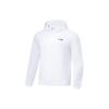 Li Ning Running Series Solid Color Zipper Sun Protection Windbreaker Jacket Men Jackets White AFDT185-5