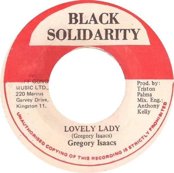 7-дюймовая пластинка GREGORY ISAACS Lovely Lady NONE Черный Solidarit Ямайка Регги Ска Даб Б/у
