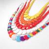 Богемный тренд личности винтажное цветное бирюзовое ожерелье с бусинами диск многоцветный опциональный женский свитер цепочка