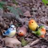 8pcs Crafts Resin Birds Statue Cartoon Creative Animal Sculpture Waterproof Funny Miniatures Figurine Gift
