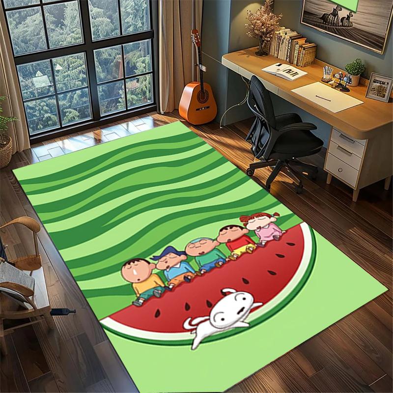 Crayon Shin-chan Non Slip Area Rug Large Washable Carpet Bedroom Gamer Room Decor