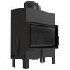 Fireplace KRATKI FLOKI L 12kW Ø200 EKO Black Closing Built-in Kit