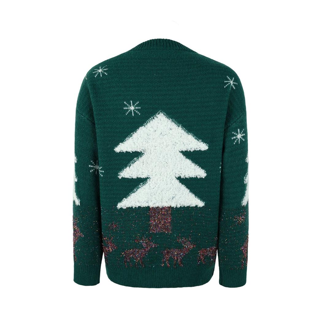 Women's Autumn And Winter Pullover Christmas Tree Holiday Sweater