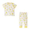 Short Sleeve Made In White [Miki House] Pajamas, Roomwear, Rabbit, Lemon, Japan, Girls, Baby, Kids, Children's Clothing, Children's Pajamas,