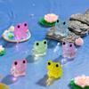 Micro Landscape Cute Glow-in-the-dark Frog Doll Decoration Accessories Resin Crafts Car Desktop Decoration