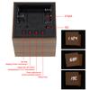 Alarm Clock LED Wooden Watch Table Voice Control Digital Wood Temperature Digital Bamboo Square Table Desktop Clocks2