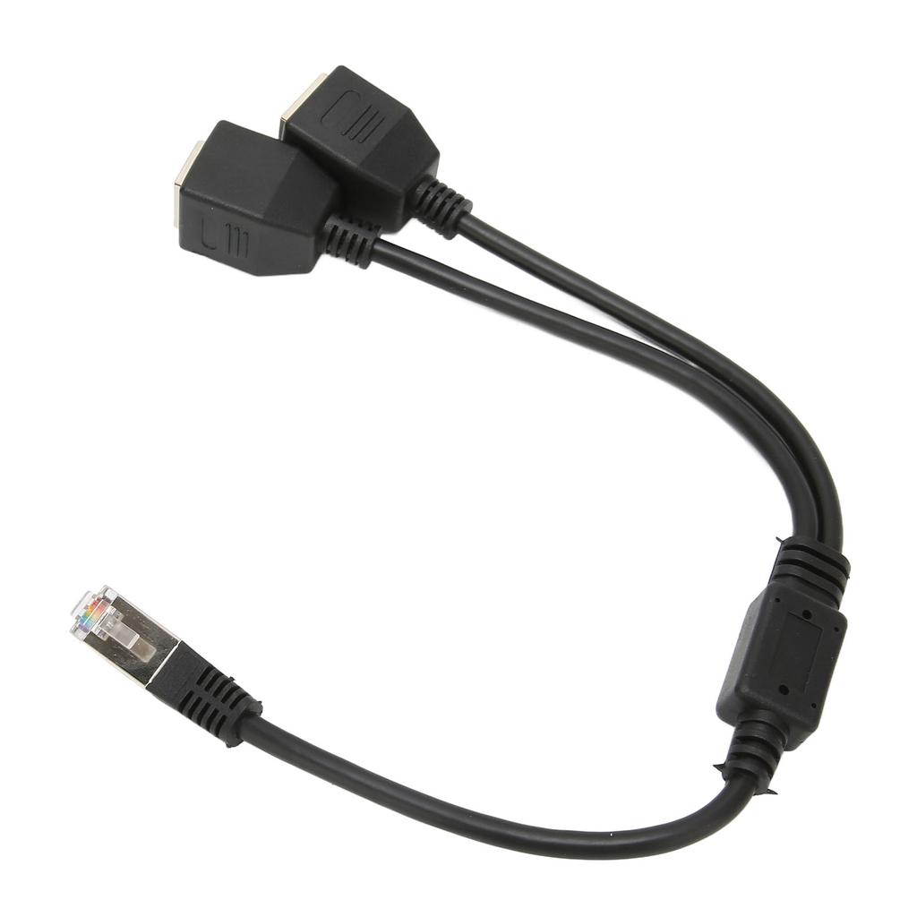 RJ45 Ethernet Splitter Cable 1 Male To 2 Female Port Stable Fast Transmission Cat5 RJ45 Splitter Cable for Router Modem