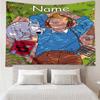 Custom Name The Adventures of Tintin Print Tapestry, Backdrop, Easy Setup, Ideal for Bedroom, Office & Living Room, with Aesthetic Wall Hanging Decor.