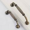 3 Sizes Vintage Style Wardrobe Handle Retro Cabinet Handles Antique Bronze Dresser Drawer Kitchen Knobs Pulls Handles