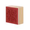 Sewing Vintage DIY Craft Wooden Rubber Scrapbooking Square Floral Stamps