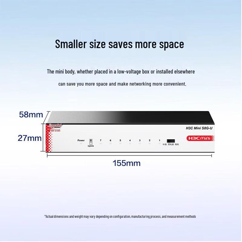 H3C Mini S8G-U 8-Port Gigabit Unmanaged Switch