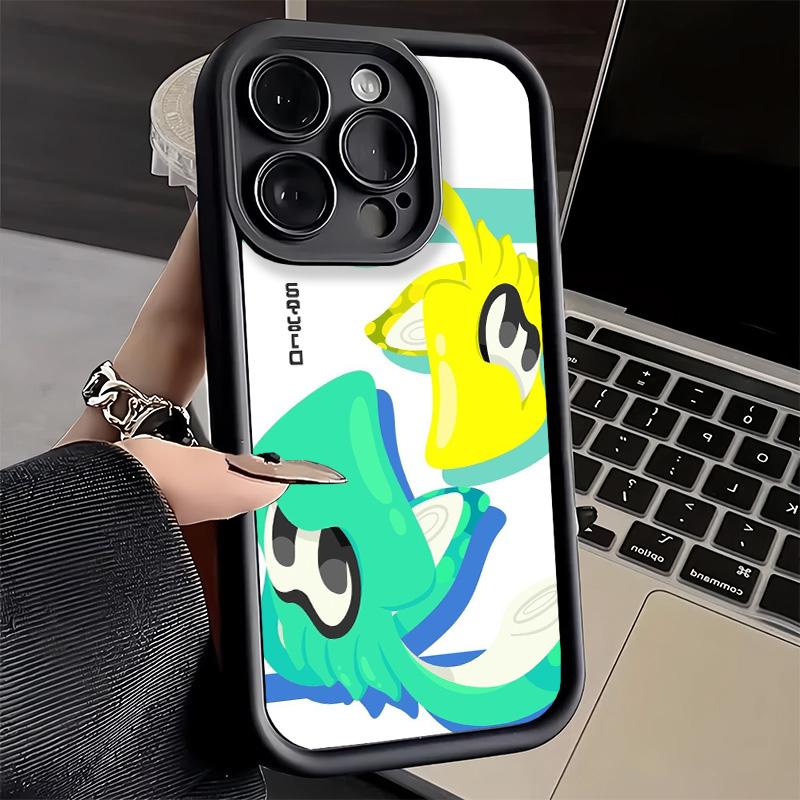 Чехол для телефона S-Splatoons для iPhone 16 17 Air 16E 15 Pro Max 14 Plus 13 12 Mini Capa Мягкий силиконовый Funda