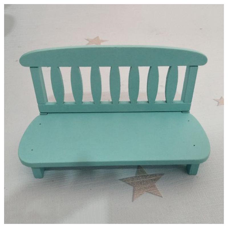 Декоративная мини-деревянная садовая скамейка, стул для веранды, миниатюрный пейзажный орнамент для фотобудки, реквизит, украшение дома