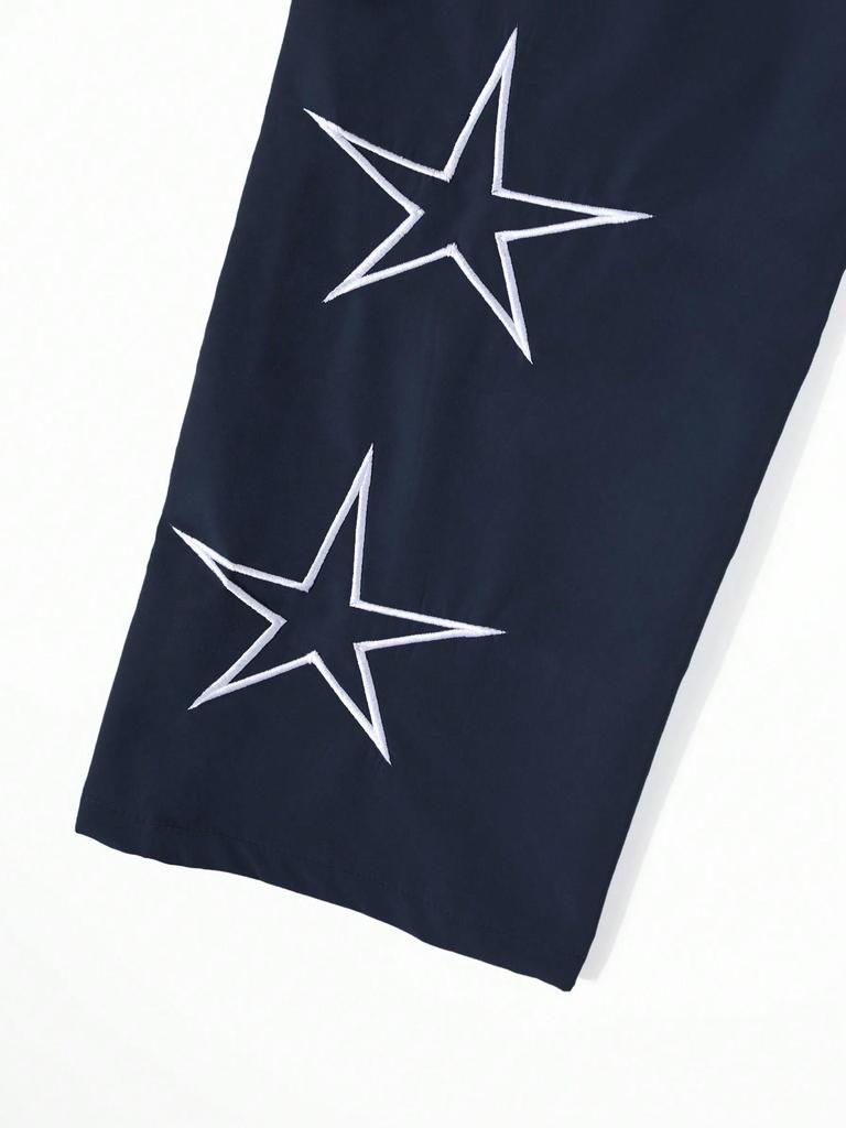 Men's 2025 Retro Embroidered Straight-Leg Pants for Spring/Summer