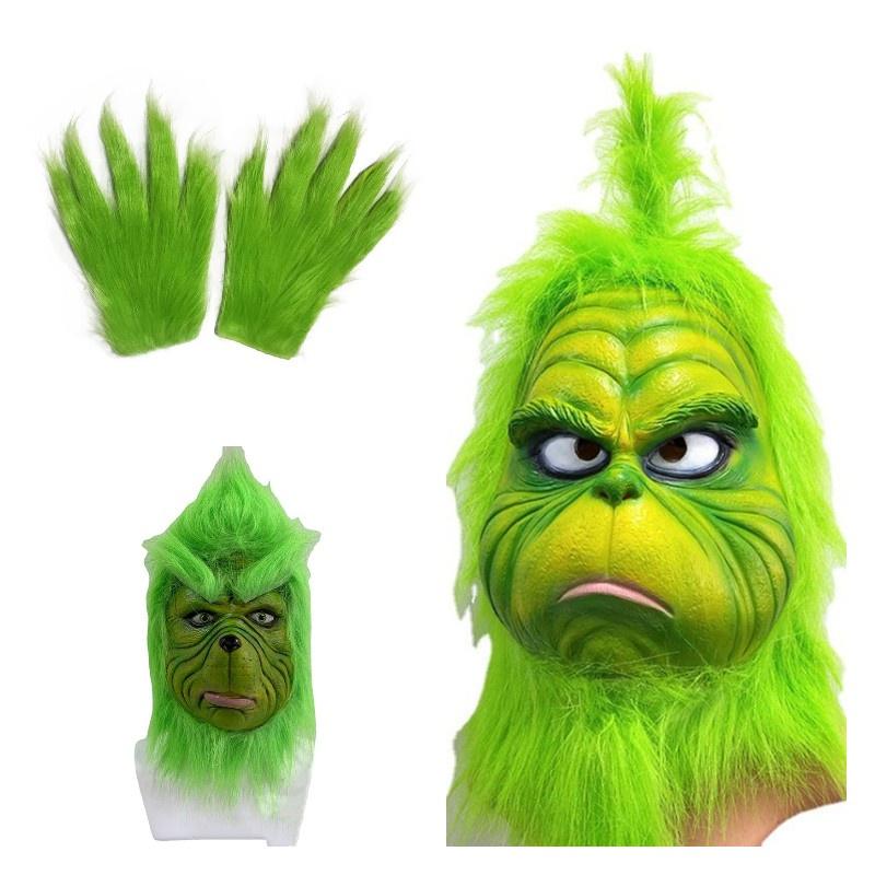 Взрослый размер Рождественские перчатки Гринча Праздничная праздничная вечеринка Реквизит для косплея