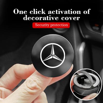 Car One-Click Start Button Protector Cover Decoration Stickers Accessories For Benz CITAN VITO SPRINTER CLS SLK Sport ML C200 R4