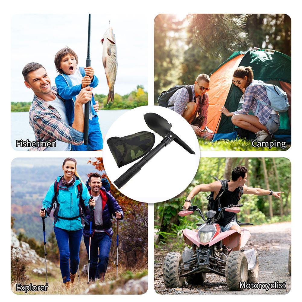 Многоцелевая садовая лопата, складная лопата для кемпинга, портативный многофункциональный инструмент NE