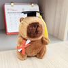 10-13cm Capybara Keychain Multicolor Keychain Doll Kawaii Bag Hanging  Birthday Gift
