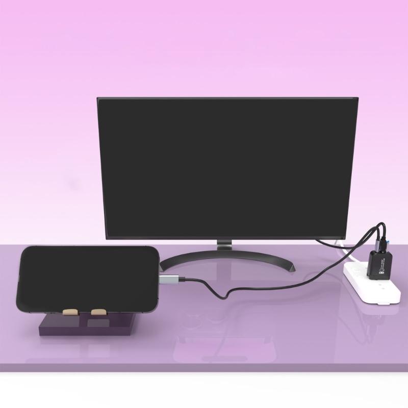 Универсальная быстрая зарядная станция 65 Вт для Switch, Pad с портом 4K HDTV и портативным дизайном