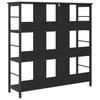 Bookshelf Black Oak Effect 102 x 32 x 104.5 cm
