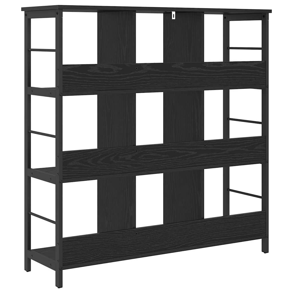 Bookshelf Black Oak Effect 102 x 32 x 104.5 cm