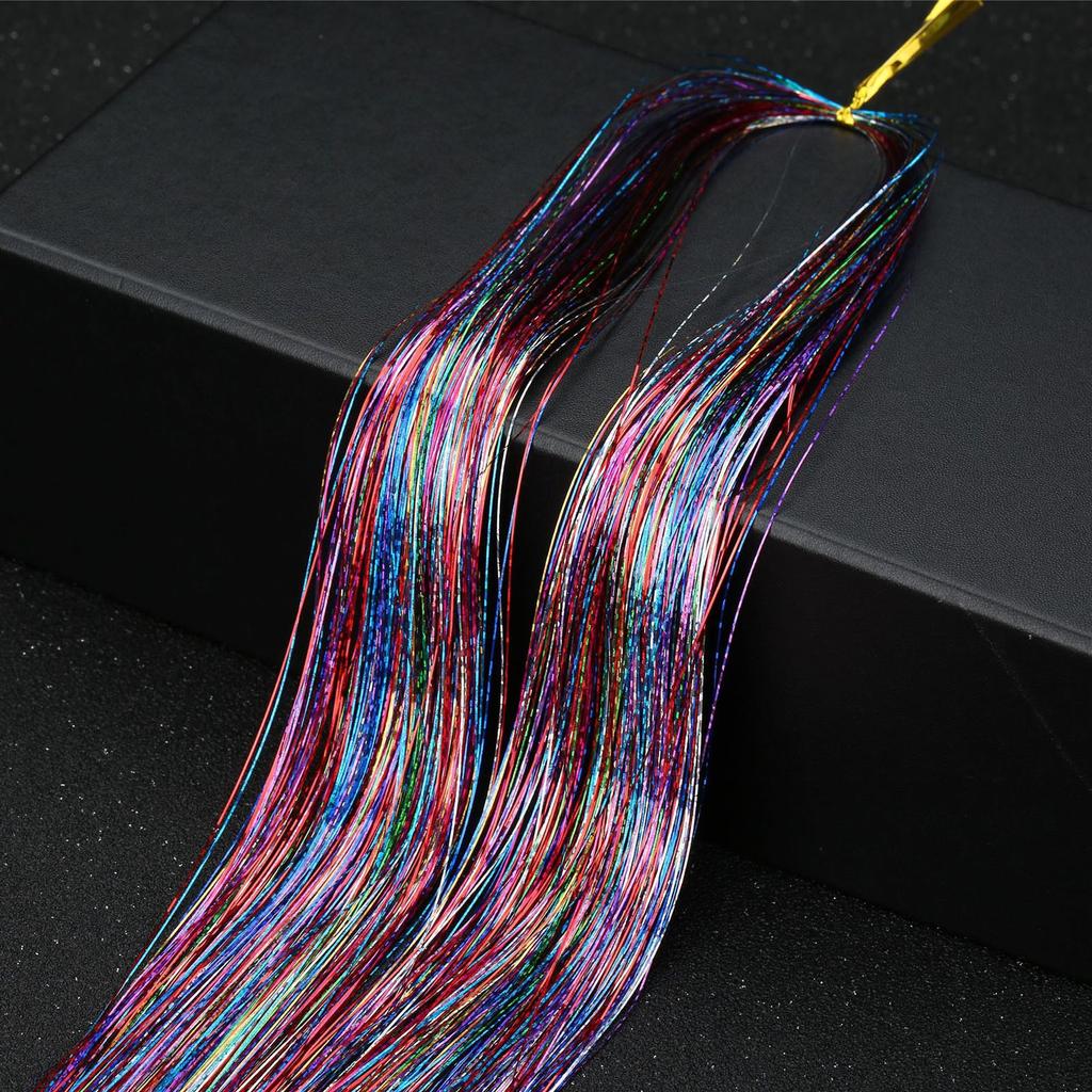 47 Inches Hair Extension-Tinsel 12 Colors 2400 Strands Hair Extensions For Women