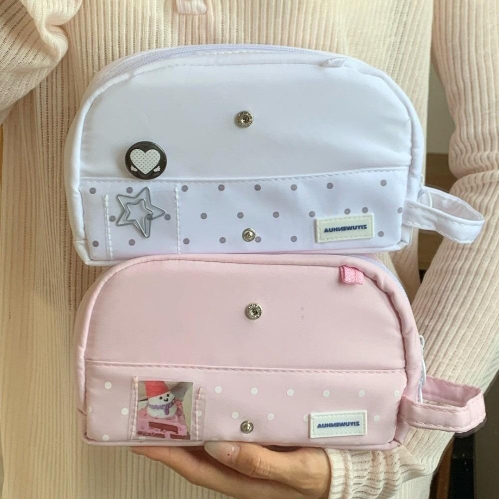 Handheld Pencil Case Multi-compartment Pencil Pouch Durable Stationery Pouch Gift