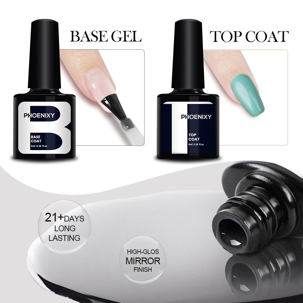 Набор гелей для ногтей PHOENIXY, профессиональный дизайн ногтей с УФ-светодиодной лампой 80 Вт, дрель для гель-лака для ногтей, набор инструментов для удаления лака для ногтей, набор инструментов для маникюра