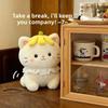 Плюшевая игрушка кошка из короткого плюша для детей и коллекционеров