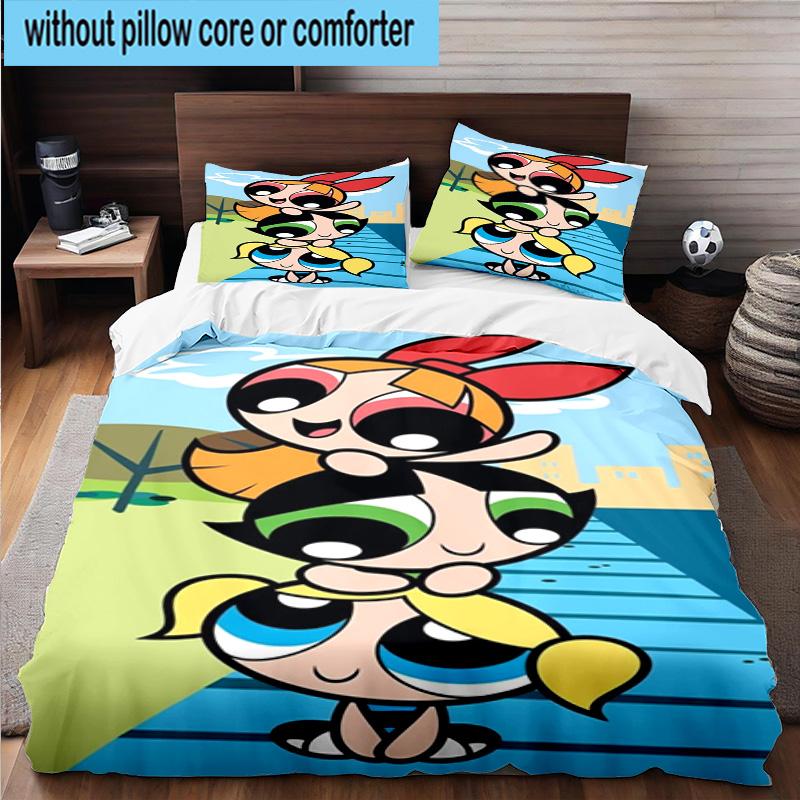 3PCS Power police Adventure 3pcs Bedding,Including 3PCS Duvet Cover And 2pcs Pillowcases Perfect for Christmas,Ideal for Bedroom, Dormitory