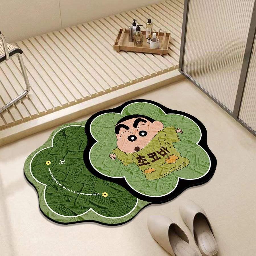 Коврик для ванной Crayon Shin-chan быстросохнущий диатомовый коврик для пола - Нескользящий впитывающий коврик для ног