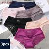 3Pcs/lot Women Seamless Hollow Out Panties Set Underwear Comfort Lace Briefs Low Rise Female Sport Panty Soft Lady Lingerie