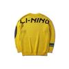 Li Ning X Disney Mickey свободный крой круглый вырез свитер мужской свитер желтый AMBP005-2