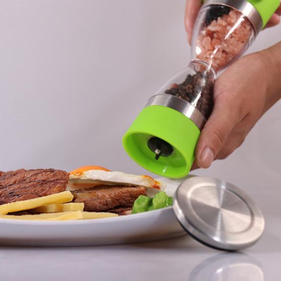 2 In Pepper Mill 1 Dual Salt Grinder Sesame Spice Shaker Kitchen