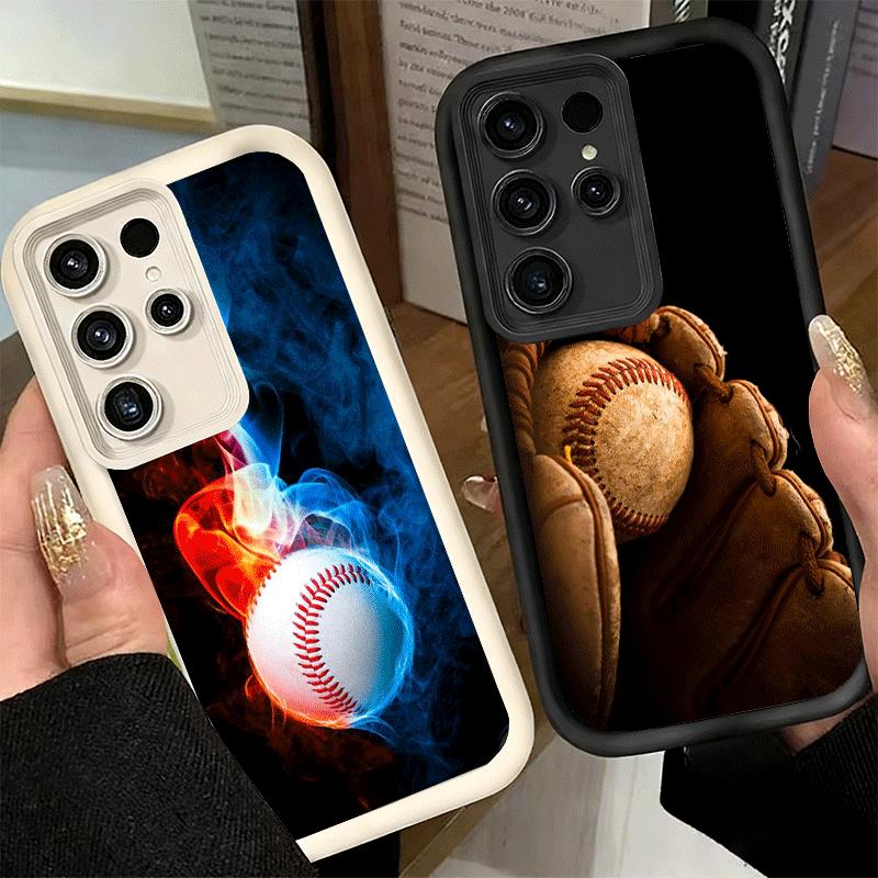 Чехол для телефона Samsung Galaxy S26 S25 Ultra S24 FE Спортивный чехол с бейсбольной тематикой S23 Plus S22 + S21 S20 5G Мягкий силикон Funda