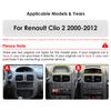 Hizpo Android 13 Автомобильное радио для Renault Clio 2 2000-2012 беспроводной CarPlay Android Auto 2din автомобильный интеллектуальный экран Bluetooth Автомагнитола DVR Cam RDS FM
