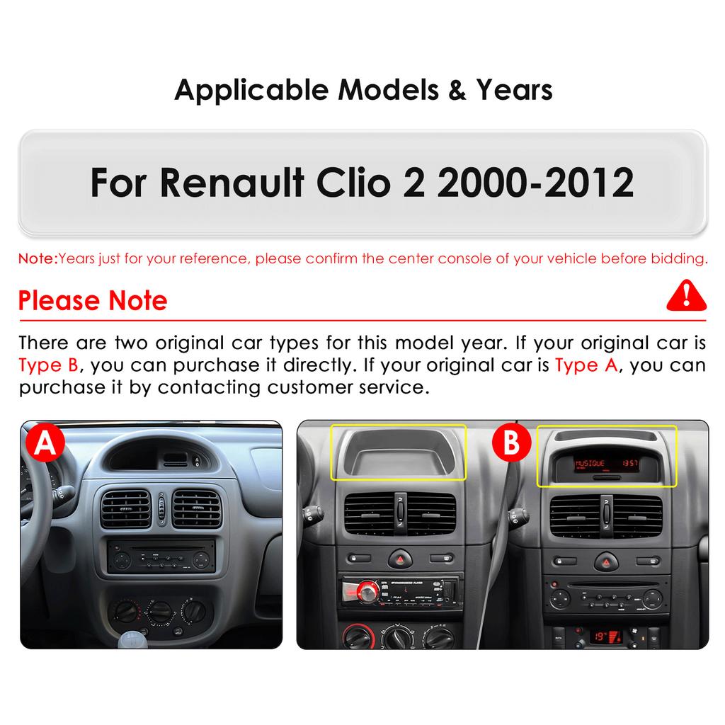 Hizpo Android 13 Автомобильное радио для Renault Clio 2 2000-2012 беспроводной CarPlay Android Auto 2din автомобильный интеллектуальный экран Bluetooth Автомагнитола DVR Cam RDS FM