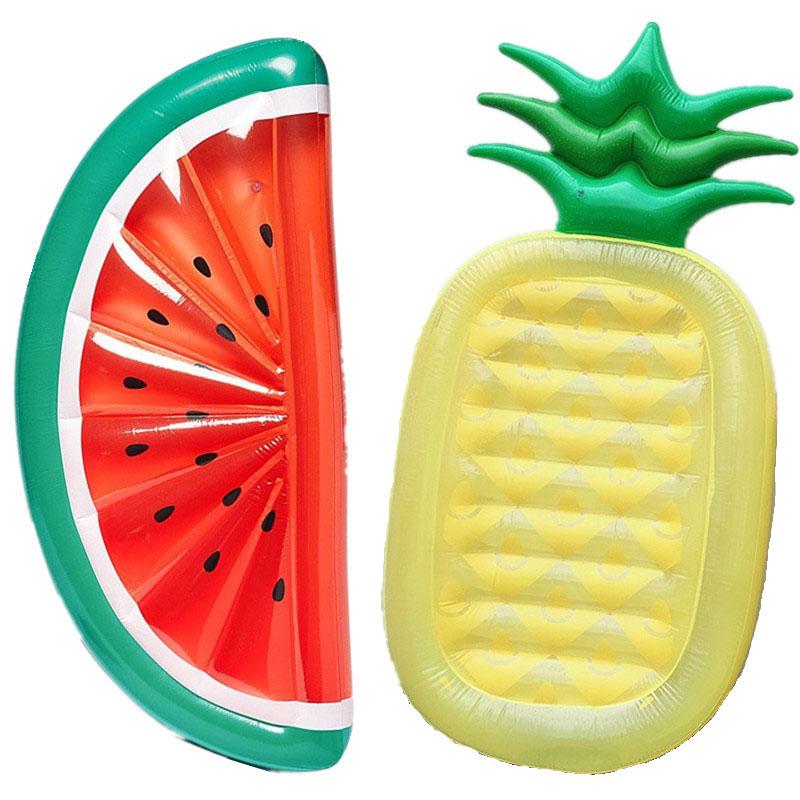 Inflatable Pineapple Pool Float Giant Water Air Mattress Floating Row Lounge Bed for Adults