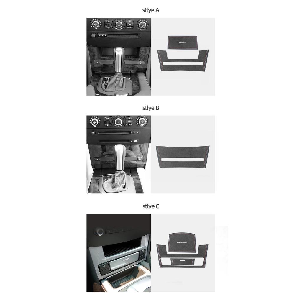 Betterhumz Для BMW 5 серии E60 2004-2009 Панель центральной консоли автомобиля, Органайзер, Коврик-подкладка, Отделка из Алькантары, Аксессуары для интерьера
